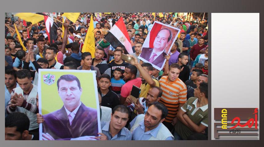 بالفيديو والصور.. مسيرة حاشدة لتيار الإصلاح في فتح دعما لمصر ضد الاٍرهاب