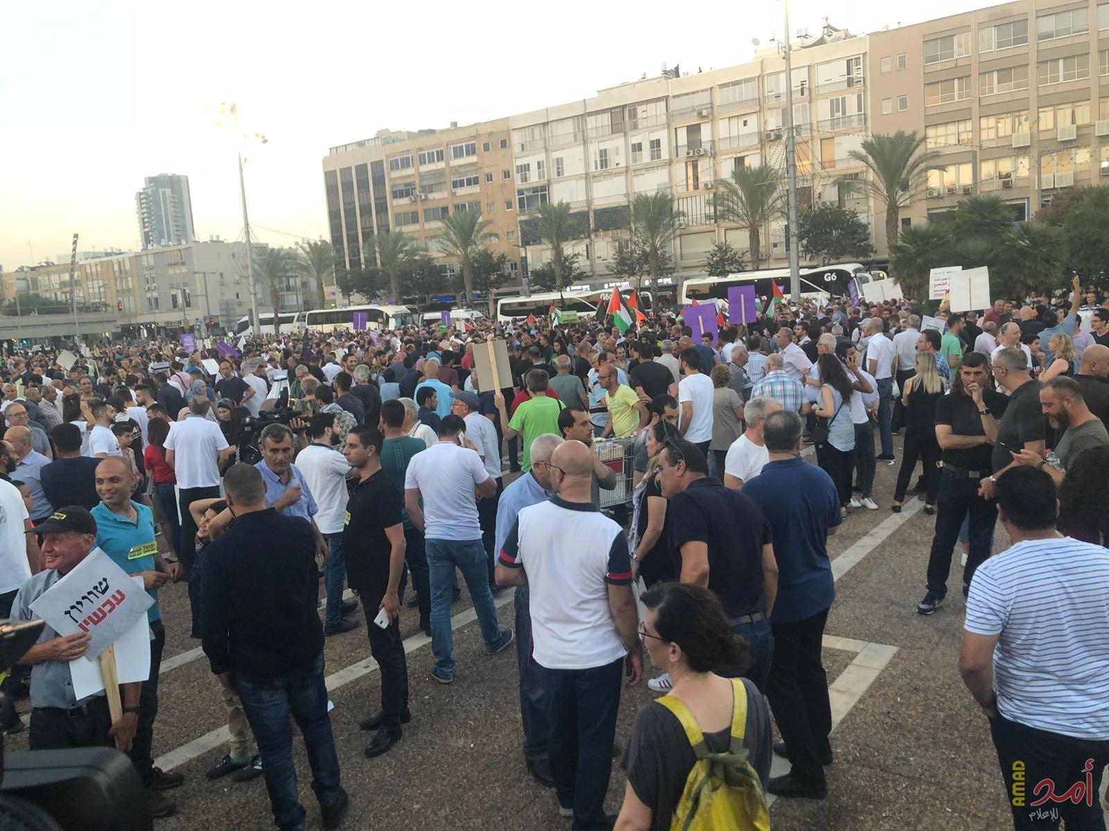 70 ألف من "فلسطيني الداخل 48" يتظاهرون ضد "قانون القومية" العنصري