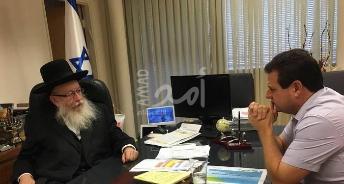 عودة يُطالب وزير الصحة الإسرائيلي بإقامة مستشفى ببلدة عربيّة ويؤكد: لن نستكين حتى تحقيقها