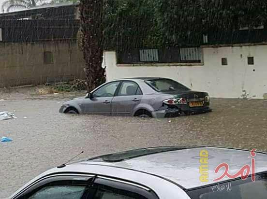 سيول وإغلاق طرق وانجرافات بجنين جراء المنخفض الجوي