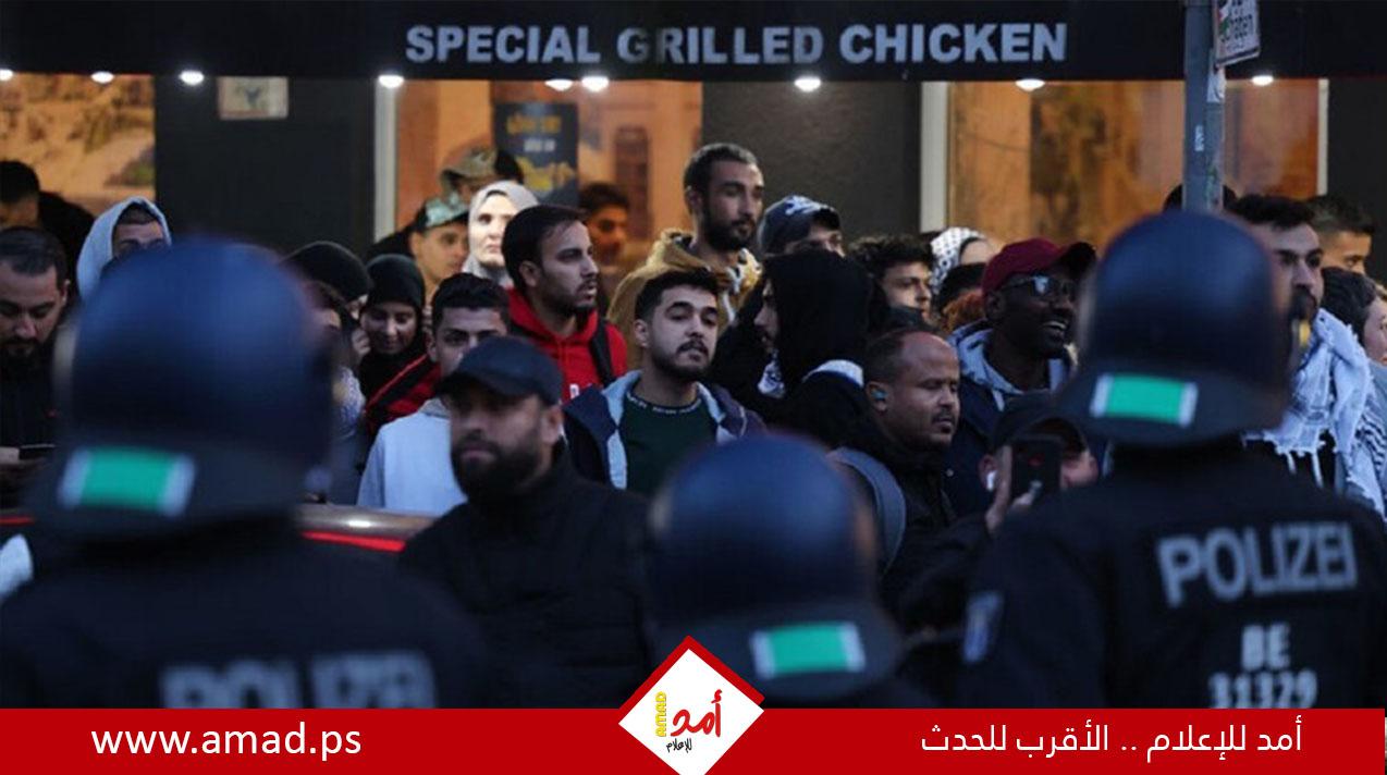 إصابة 8 أشخاص على الأقل في اشتباك المتظاهرين مع الشرطة في برلين