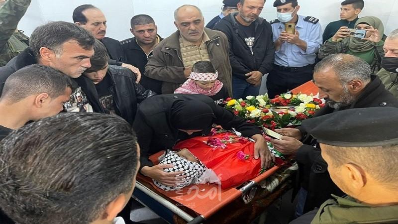 تشييع جثمان الشهيد الفتى أمجد أبو سلطان في بيت لحم