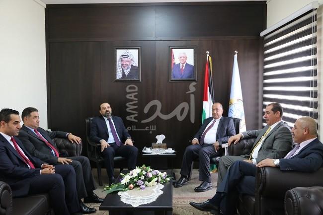 رام الله: الشلالدة يستقبل رئيس المحكمة الدستورية والنائب العام
