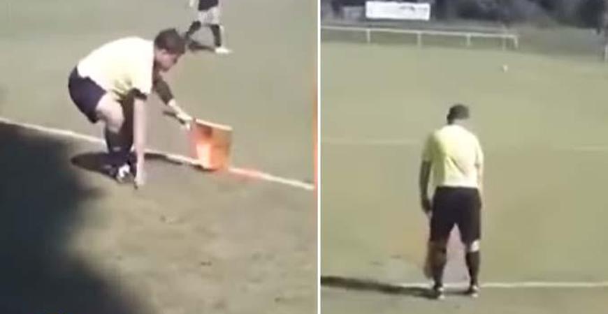 فيديو لـ حكم مباراة سكران يثير ضجة .. شاهد