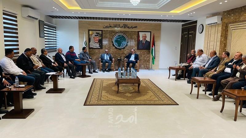زيارة يزور جمعية رجال الأعمال لبحث مشاكل القطاع الخاص وتطورات عملية إعادة الإعمار