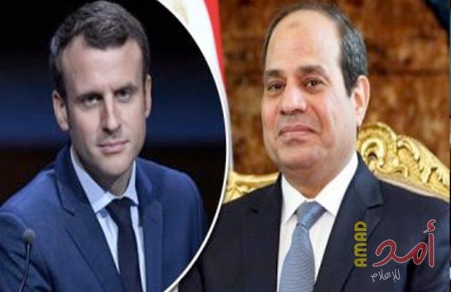 في إتصال هاتفي.. السيسي يؤكد لماكرون استمرار دعم مصر لجهود التسوية السياسية في ليبيا وسوريا