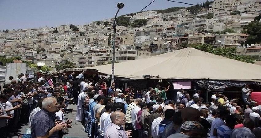 القدس: دعوات لإقامة صلاة الجمعة بخيمة الاعتصام بسلوان