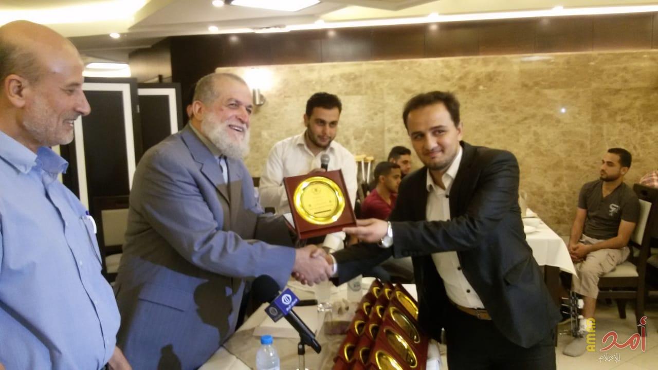 بالصور.. "الجهاد" تكرم الصحفيين المصابين خلال تغطيتهم فعاليات مسيرات العودة