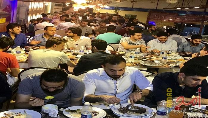 بالصور ... حركة فتح بالساحة المصرية تنظم افطارا جماعيا بالاسكندرية