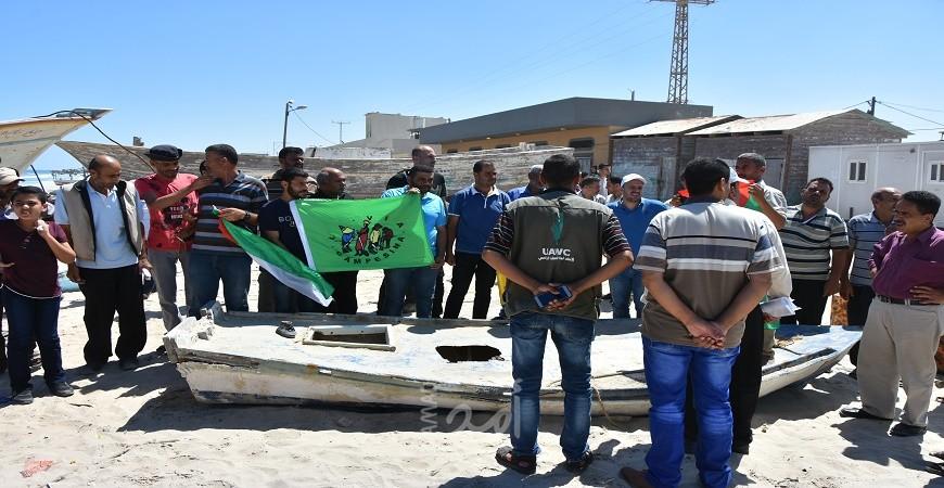 دائرة الضغط والمناصرة في العمل الزراعي تنفذ جولة تضامنية مع صيادي رفح