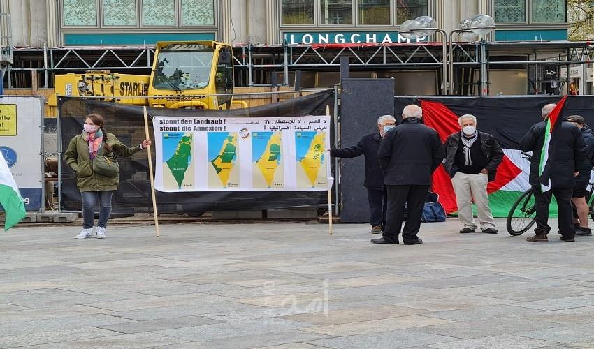 بالصور... وقفة تضامنية مع مدينة القدس المحتلة في مدينة كولون في ألمانيا
