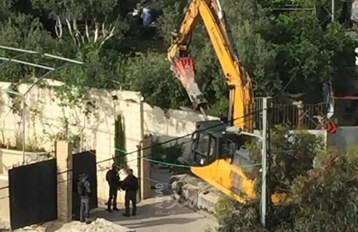 جيش الاحتلال يهدم غرفة زراعية جنوب بيت لحم