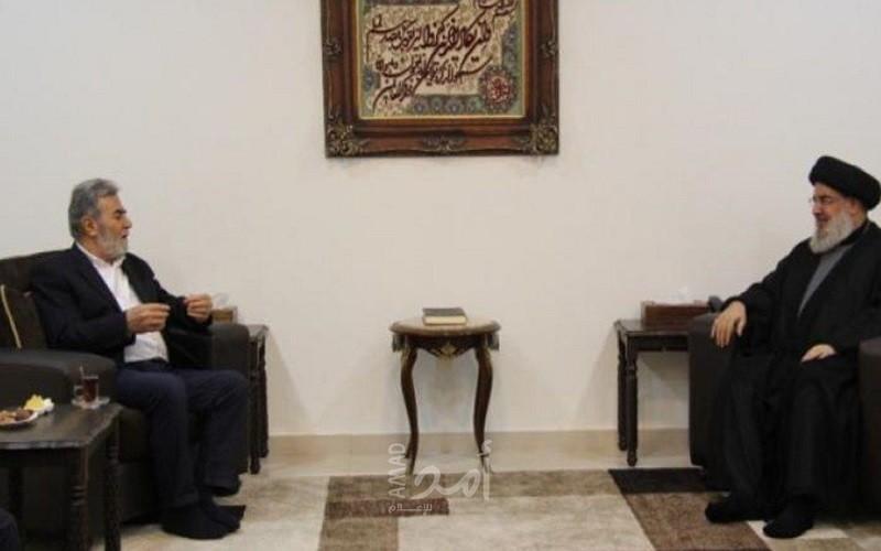 نصر الله يستقبل أمين عام حركة الجهاد زياد النخالة ويقيم الحرب الأخيرة مع إسرائيل