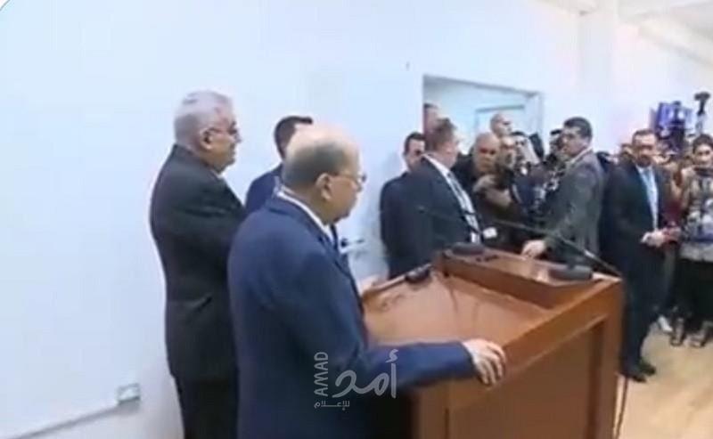 الرئيس اللبناني للصحفيين: إذا بدكم أحكي.. اسكتوا!!- فيديو