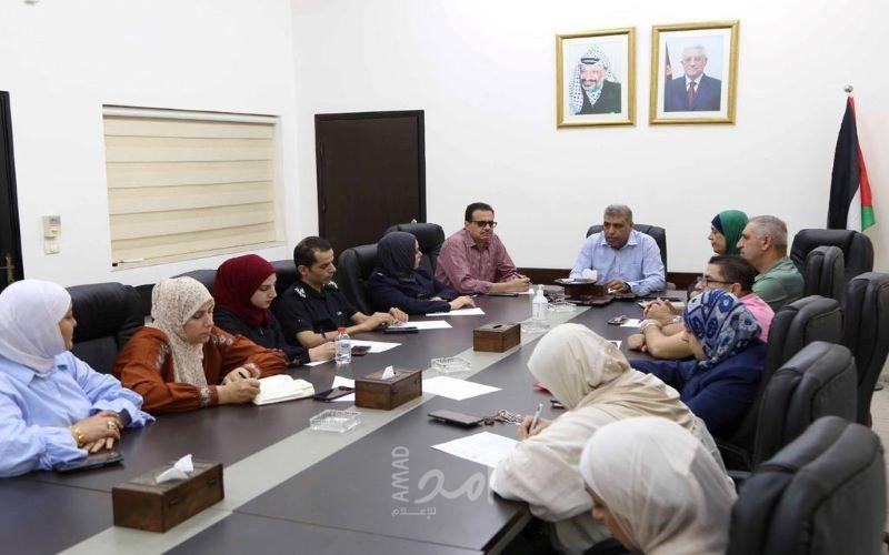 قلقيلية: اجتماع لشبكة حماية الطفولة ولجنة السلامة العامة