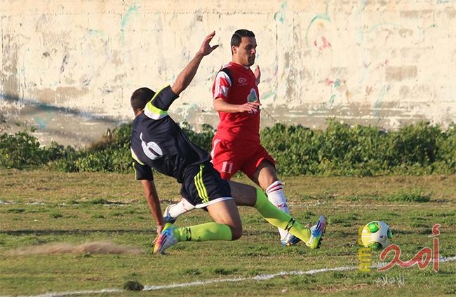 "بالصور" فوز خدمات خانيونس على ضيفه الهلال بهدف وحيد