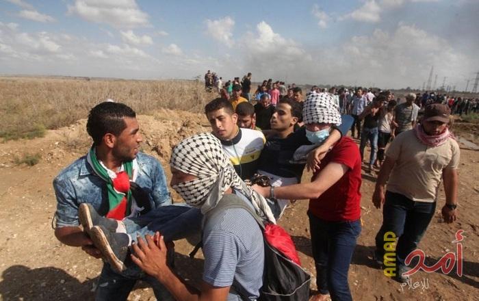 اصابة شاب برصاص جيش الاحتلال شرق غزة