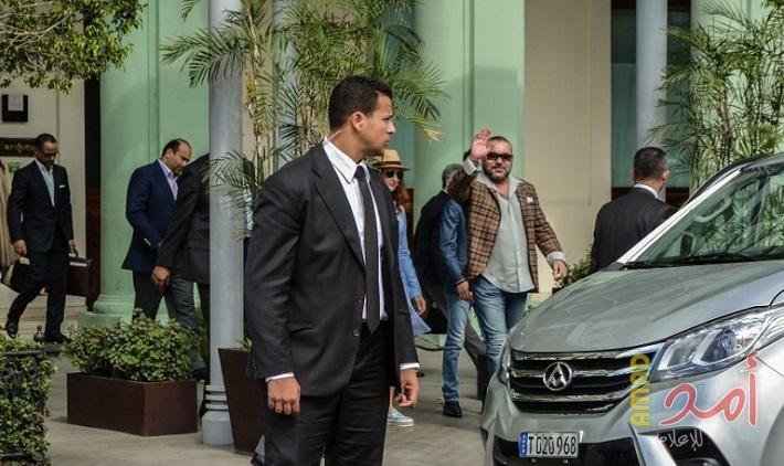 الملك المغربي محمد السادسخلال زيارته لكوبا