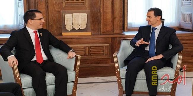 الأسد: ما يحدث في فنزويلا يذكر بالأحداث في سوريا بسبب تدخل الدول الغربية