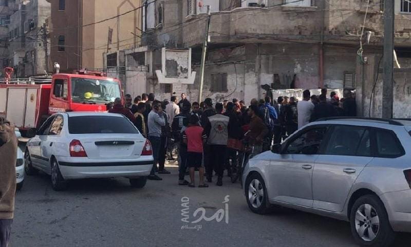 إصابة (3) مواطنين بانفجار اسطوانة غاز غرب غزة