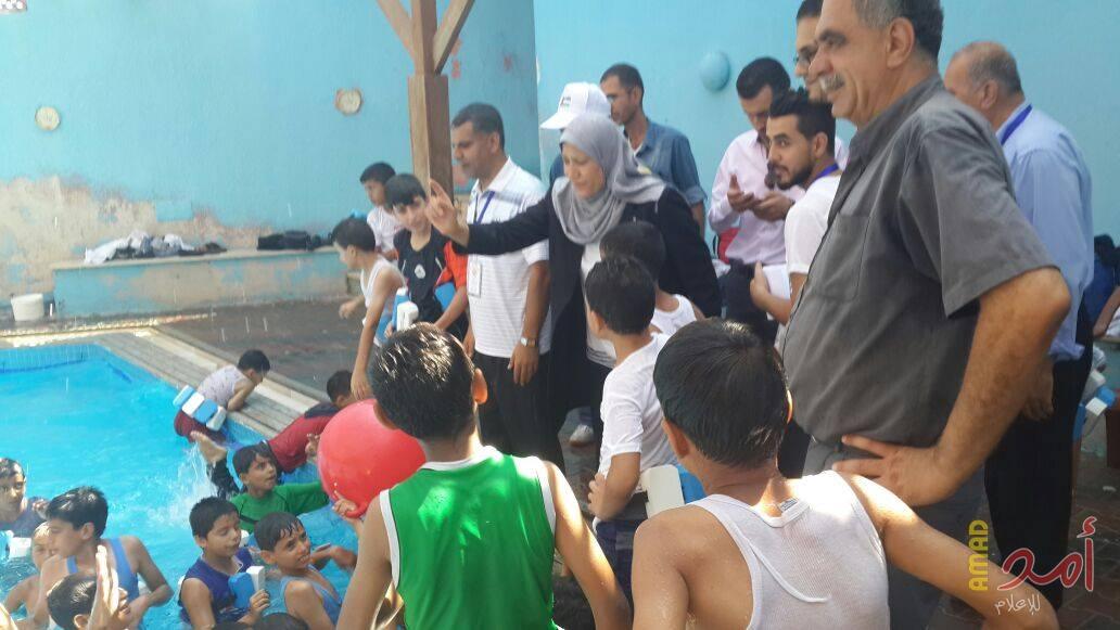بالصور .. حمد: ابناءنا امل عودتنا زيارة لمخيم الطلائع للجنة الشعبية للاجئين