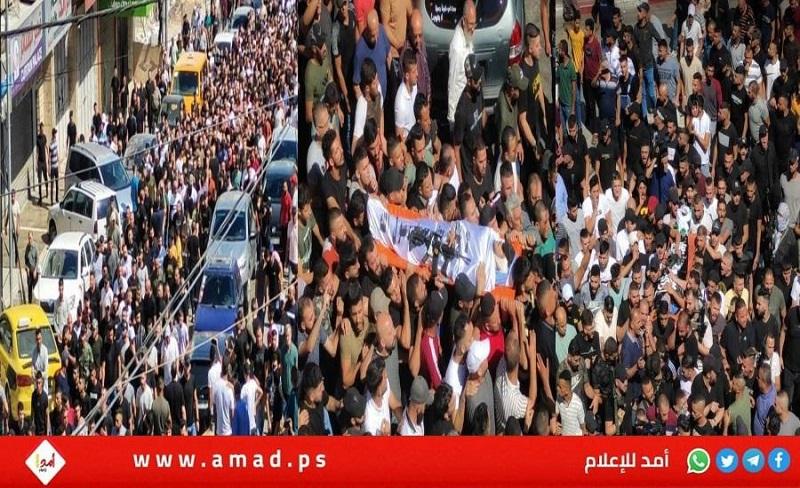 نابلس تودع شهداءها "محمد العزيزي وعبد صبح"- فيديو وصور