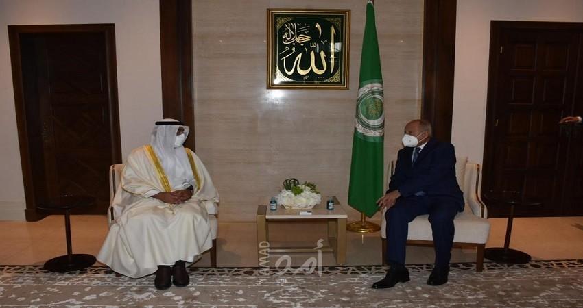 أبو الغيط يستقبل الأمين العام لمجلس التعاون الخليجي ويلتقي وزراء كلٍ من العراق ولبنان