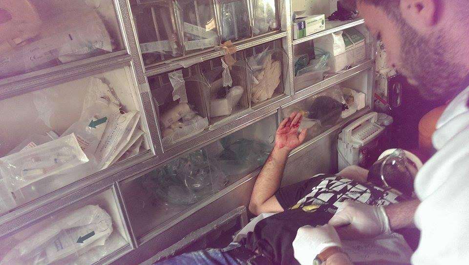 الصحفي دراغمة يكتب عن اصابة ولده الصحفي..تدريب صحافي... بالذخيرة الحية لجيش المحتل