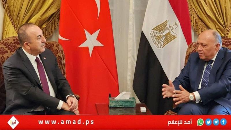 وزير خارجية تركيا: مصر لها دور محوري في القضايا الإقليمية..وشكري يتحدث عن أواصر قوية