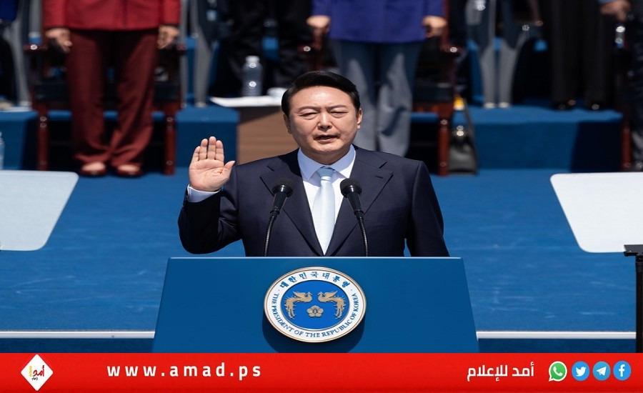 يون سوك-يول يؤدّي اليمين الدستورية رئيسًا لكوريا الجنوبية