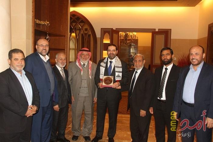 بالصور خلال لقاء الزهار - الحريري: الحكومة اللبنانية ستتابع أوضاع اللاجئين الفلسطينيين والسعي لحل مشاكلهم