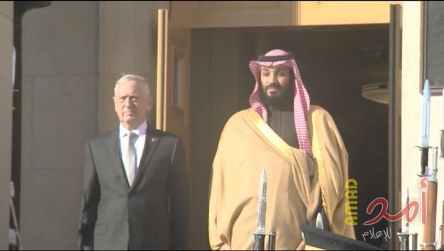 ولي العهد السعودي يلتقى وزير الدفاع الأمريكي في "البنتاغون"