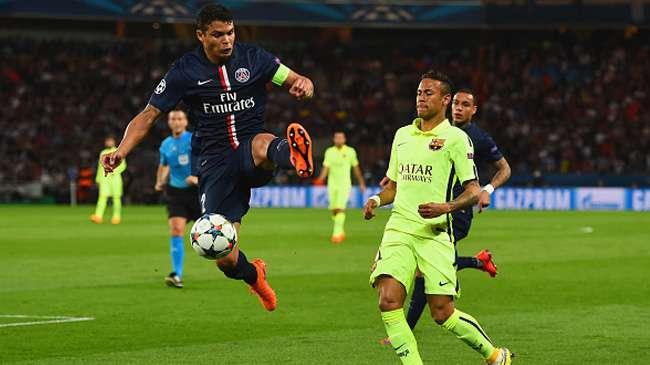 سان جيرمان يفتقد تياغو سيلفا أمام برشلونة