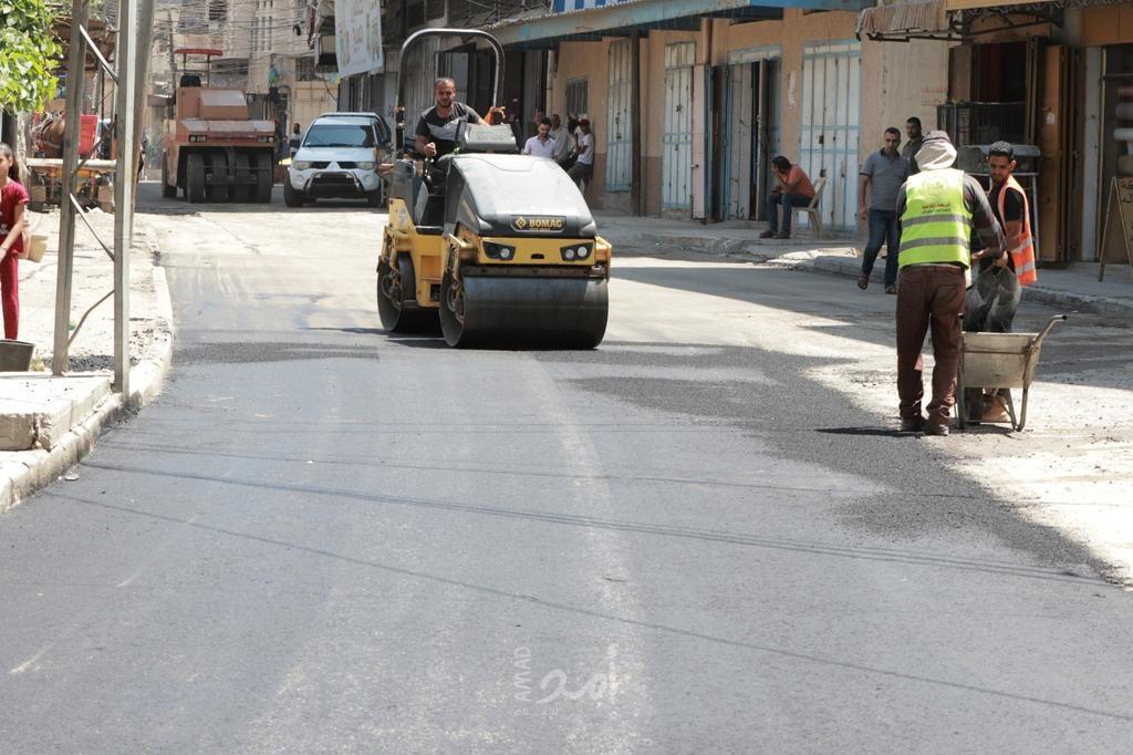 بلدية غزة تفتتح امتداد شارع خليل الوزير" اللبابيدي" من جهة الشرق