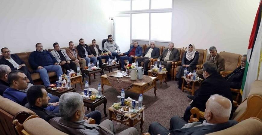حماس تستقبل وفودًا فصائلية ومجتمعية لتهنئتها بالانطلاقة