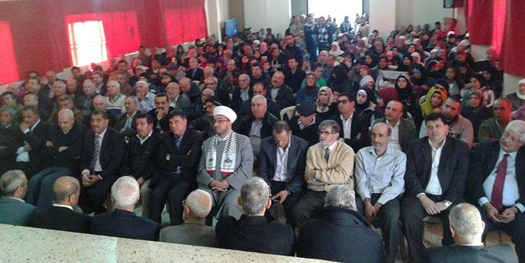 مهرجان للديمقراطية في البقاع اللبناني دعما للانتفاضة في يوم التضامن العالمي