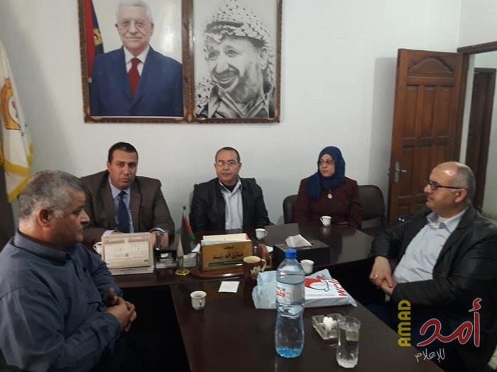 اللجنة الشعبية للاجئين تستقبل مركز شباب الزمالك بغزة