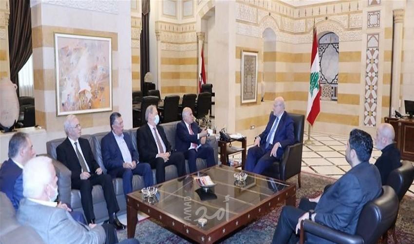 وفد حركة "فتح" يلتقي رئيس الوزراء وقائد الجيش اللبنانيين