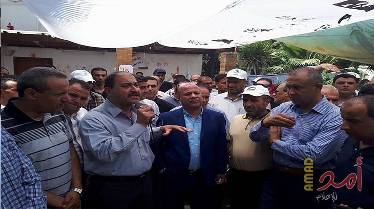 بالصور .. أبو هولي: المؤامرة الأمريكية لإنهاء عمل وكالة الغوث لن تمر ما دام هناك شعب يدافع عن حقوقه