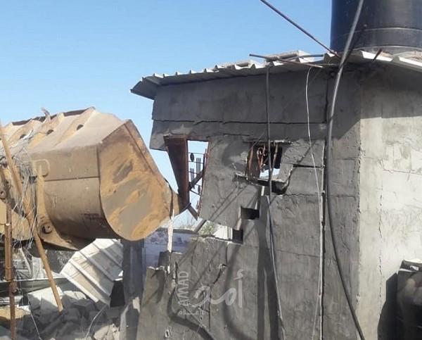 "شرطة حما س" تزيل أبنية سكنية عند المشروع الزراعي شمال قطاع غزة
