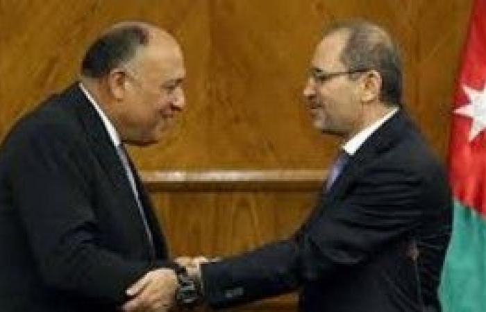 شكري يبحث مع الصفدي آخر مستجدات القضية الفلسطينية وجهود تحقيق المصالحة