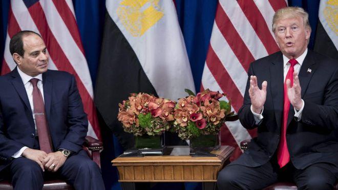 ترامب: أمريكا ستدرس استئناف مساعدات عسكرية معلقة لمصر