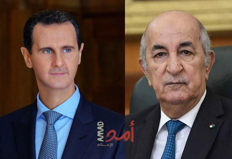 بعد عودة سوريا للجامعة العربية.. الأسد يشكر  تبون على جهوده