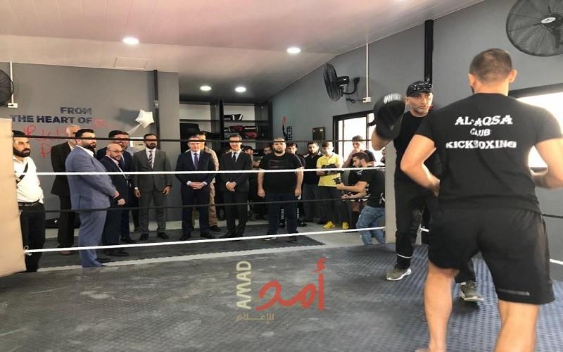 لبنان: السفير التركي يفتتح "قاعة الالعاب القتالية في نادي الأقصى مخيم برج البراجنة"