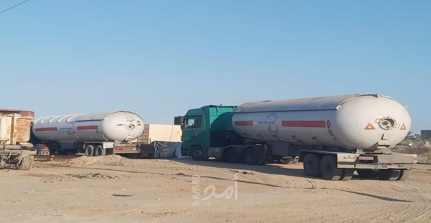 دخول كميات جديدة من غاز الطهي المصري إلى قطاع غزة