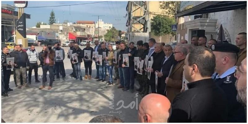 وقفة في نابلس دعمًا وإسنادًا للأسرى الإداريين والمضربين عن الطعام