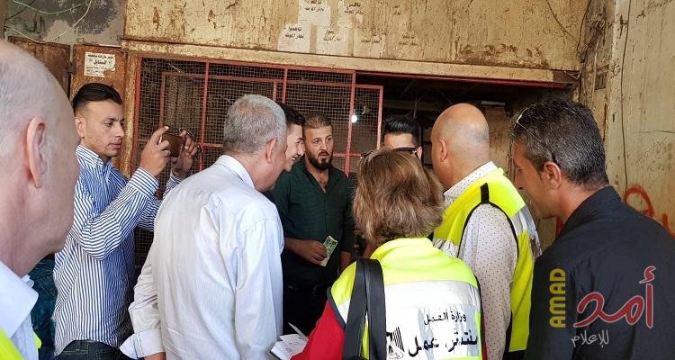 وزارة العمل تنفذ جولة تفتيشية على عمل الاحداث والاطفال في سوق رام الله