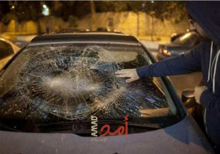 مستوطنون يهاجمون مركبات المواطنين جنوب نابلس