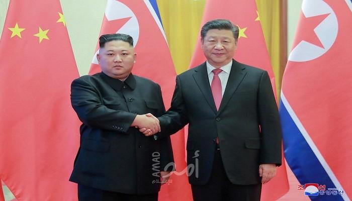 الرئيس الصيني يجري مباحثات في بيونجيانج مع زعيم كوريا الشمالية