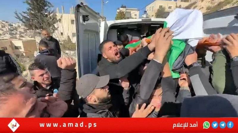 القدس تشييع جثمان الشهيد "يوسف محيسن"- فيديو